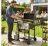 Outsunny Gasgrill inkl klappbar Seitentisch Gewürzhalter Unterregal 6 Haken Gas- BBQ Grillwagen für Balkon Party