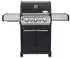 Chefgastro Gasgrill Schwarz Silber Metall 137x119x64 cm & Outdoor-Küchen Gasgrills