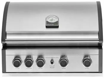 Grand Hall Pro Elite G4 Einbau-Gasgrill Edelstahl 4 Brenner, 1 Infrarot-Heckbrenner (K04000310A)