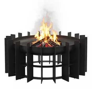Kratki CAPSEL 600 Feuerschale rund Ø70cm Stahl mit Grillfunktion (FIRE/CAPSEL/600)
