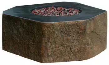GardenForma Dukono Gas-Feuerstelle Basaltoptik Faserbeton (300013002)