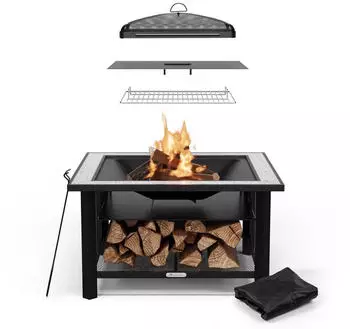 Blumfeldt Merano Avanzato 3in1 mit Grillfunktion 87 x 87 cm