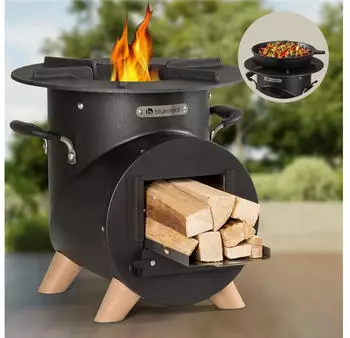 Blumfeldt Feuerstelle mit Grillrost