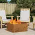 vidaXL Feuerstelle Quadratisch 60x60x30 cm Wetterstahl (858927)