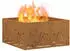 vidaXL Feuerstelle Quadratisch 60x60x30 cm Wetterstahl (858927)