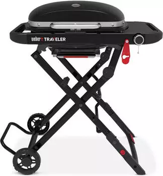 Weber Traveler Compact tragbarer Gasgriller – Weber Traveler Compact tragbarer Gasgriller für gesellige Grillabende mit bis zu 8 Personen