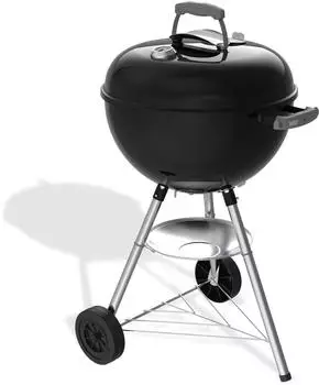 Weber Bar-B Kettle Ø47cm Black (1502055) – Authentisches Grillaroma mit Holzkohle und Briketts