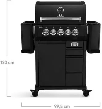 Burnhard EARL Premium-Gasgrill 3-Brenner – Durchdachtes Brennersystem für präzise Hitzezonen