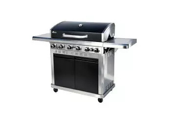 El Fuego Gasgrill "Detroit" 6+1 inkl. Gusseisenrost & Grillplatte