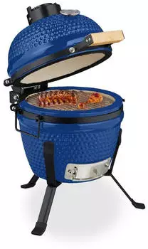 Relaxdays Kamado &Oslash; 26 cm Blue (10050873_45)