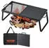 VEVOR Klappgrill Grillgitter + Grillplatte Stahl, 57x28,5x23cm, 6kg, 300°C
