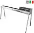 Lisa Milano Grill 100+40 Plus Holzkohlegrill 120cm Edelstahl Spiegelfinish (CAN1018)