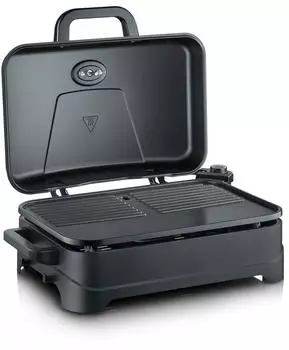 Severin Elektrischer BBQ mit Haube PG 8597 – Elektrische Heizkraft trifft auf flexible Garmethoden