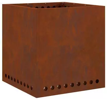 vidaXL Rauchfreier Feuergrill Quadrat 48x48x50cm Cortenstahl (858987) – vidaXL Rauchfreier Feuergrill – kulinarische Vielfalt im Garten