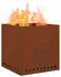vidaXL Rauchfreier Feuergrill Quadrat 48x48x50cm Cortenstahl (858987)