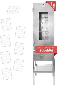 Lemodo R&auml;ucherofen XL mit Untergestell und Tisch, 110cm (NA235_T)