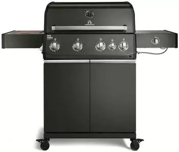 Burnhard Big FRED Deluxe Gasgrill 4-Brenner Series 4 Green Edition mit Edelstahlrost