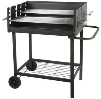 Master Grill & Party Charcoal barbecue 75.5 x 52 cm with shelf MG648
