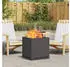 vidaXL Feuerstelle Rauchfreier Feuerkorb Schwarz 48 x 48 x 50 cm Stahl (1-St)