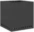 vidaXL Feuerstelle Rauchfreier Feuerkorb Schwarz 48 x 48 x 50 cm Stahl (1-St)