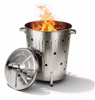 INDA-Exclusiv XL Feuertonne verzinkt 75L Verbrennungtonne
