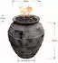 GardenForma Katla Gas-Feuerstelle Keramik Antik-Optik Braun, Faserbeton (300015001)