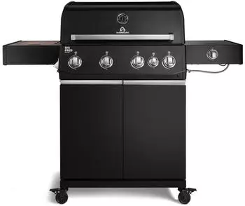 Burnhard Big FRED Deluxe Gasgrill 4-Brenner Series 4 Black Edition mit Edelstahlrost