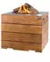 Happy Cocooning Mania Lounge&Dining Feuertisch Teakholz/grau quadratisch 19,5kW (HC151006A)