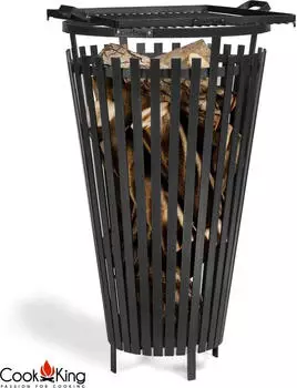 Cook King Feuerkorb FLAME Schwarz