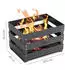 Höfats Crate schwarz Stahl 40 x 30 cm, H: 27 cm