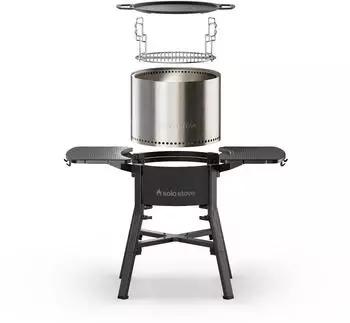 Solo Stove Bonfire Feuerschale mit Standfu&szlig; &Oslash; 49,5 cm Edelstahl stainless steel