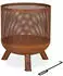 Relaxdays Feuerrost 53 x 44 cm Stahl braun