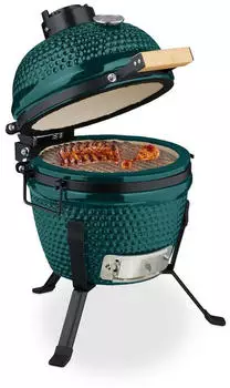 Relaxdays Kamado &Oslash; 26 cm green