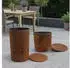 Relaxdays Fire pit with lid 60 x 38.5 cm