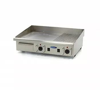 Maxima Gastro Grillplatte Halb geschlitzt 73cm 400V inkl. Tropfschale (9300080)