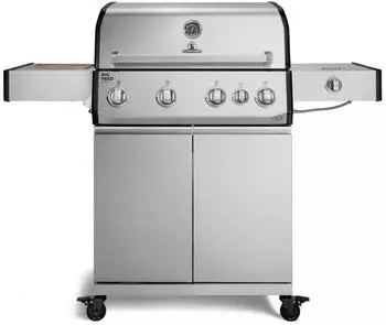 Burnhard Big FRED Deluxe Gasgrill 4-Brenner Series 4 Edelstahl mit Edelstahlrost