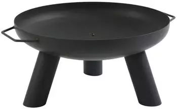Prima-Online Designer-Feuerschale &Oslash;55cm Stahl, hitzebest&auml;ndig, matt schwarz