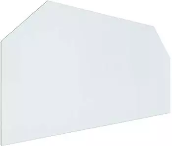 vidaXL Feuerstelle Glasplatte Transparent 120x60cm