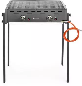 Hendi Roast-Master Pro Gasgrill 2 Brenner 11,6kW Schwarz (148822)