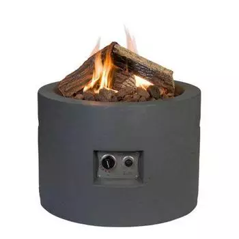 Happy Cocooning Feuertisch Rund Grau, Ø61cm (HC131002A)