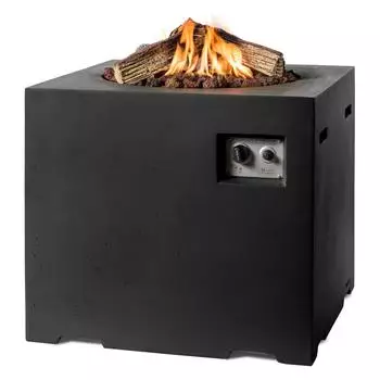 Happy Cocooning Mania Feuertisch quadratisch Lounge & Dining, schwarz (HC151017A)