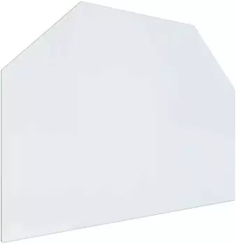 vidaXL Feuerstelle Glasplatte Transparent 80x60cm (Glas)