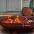 BBQ-Toro Feuerschale mit Deckel, Ø 70cm, Dreibein, Rostoptik