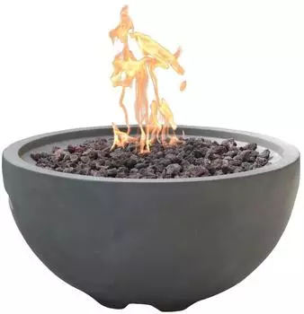 GardenForma Nantucket Gas-Feuerstelle Faserbeton Betonoptik grau (OFG116)