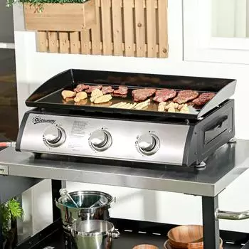 Outsunny Gasgrill Edelstahl (DE846-128V90BK0431)