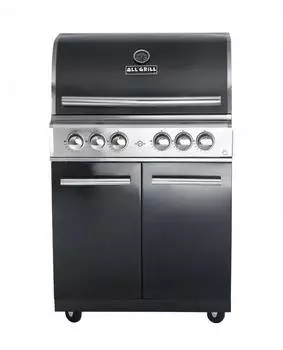 Paella World Chef L Black Modular Gasgrill, 4 Brenner, Backburner (500704)