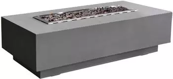 GardenForma Granville Gasfeuerstelle Faserbeton Beton-Optik Grau (OFG121)