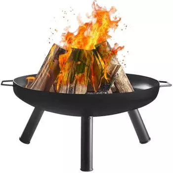 Kaminer Feuerschale Dreibein mit Griffen, 60cm (25379)
