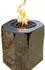 GardenForma Derby Gasfeuerstelle Basalt Naturstein, schwarz/braun (OFS301)