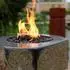 GardenForma Derby Gasfeuerstelle Basalt Naturstein, schwarz/braun (OFS301)